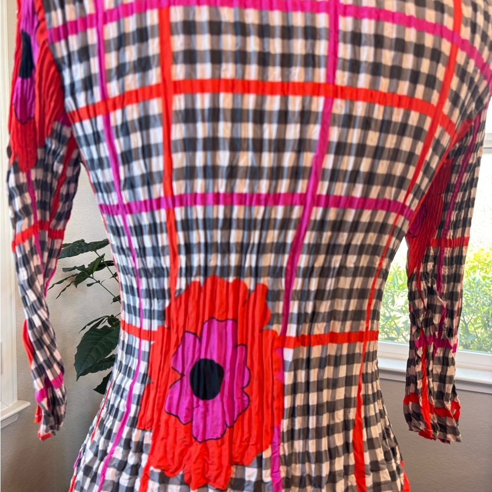 Alquema floral checkered dress - Picture 8 of 10